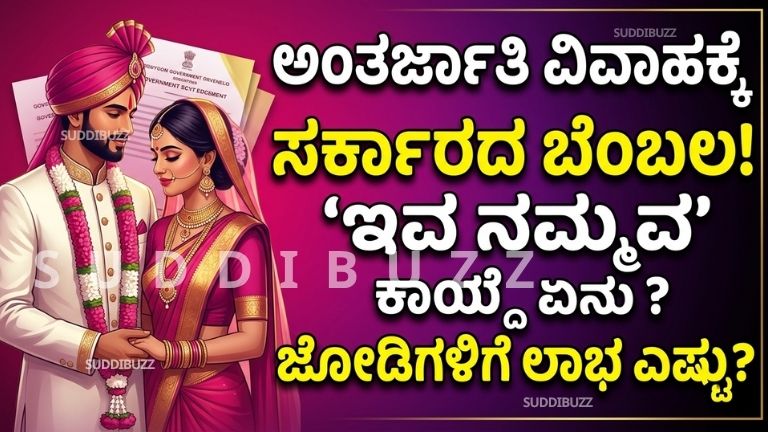 Intercaste Marriage Scheme Karnataka